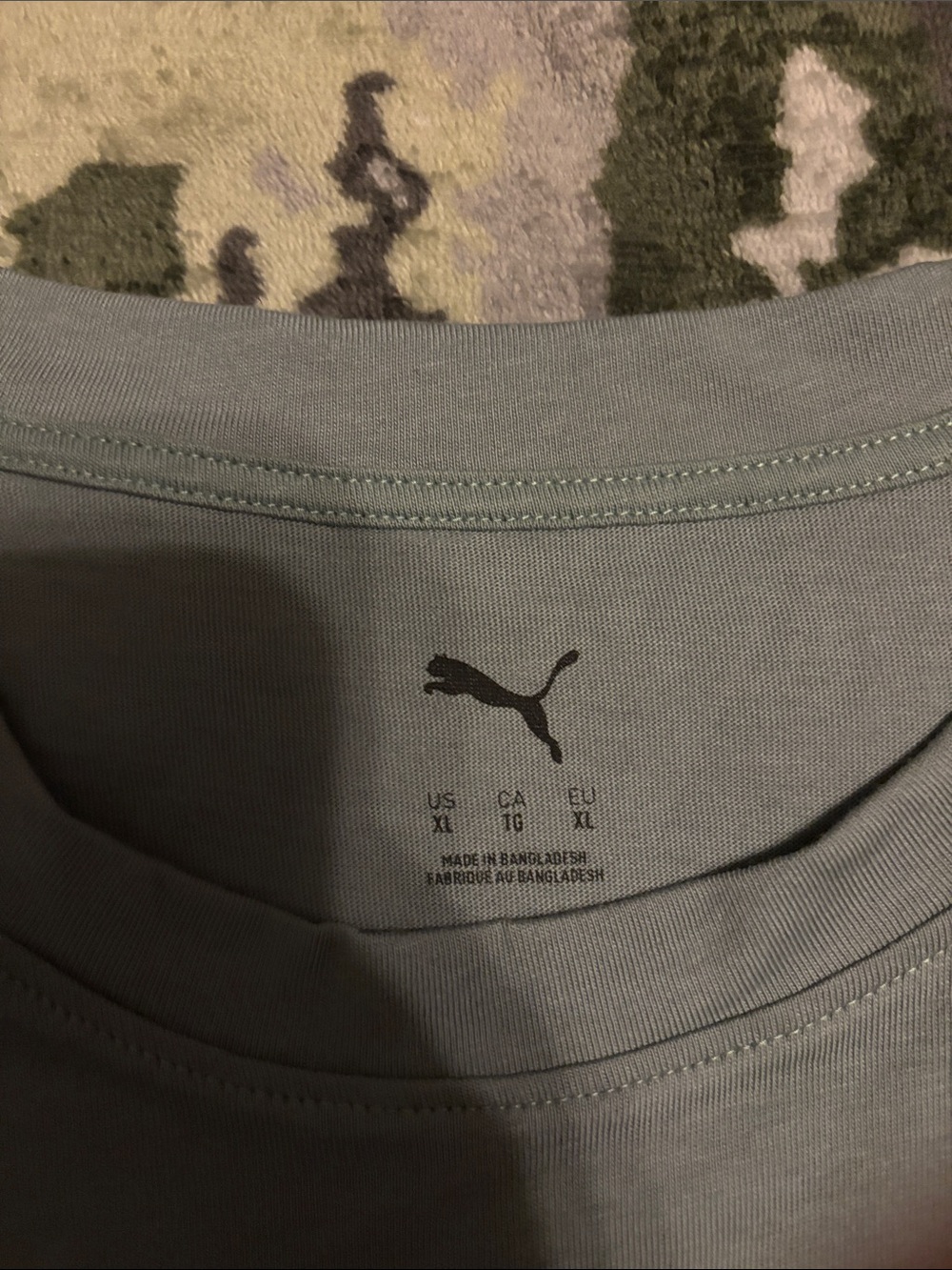 Puma Light Sage Crewneck Graphic Tee - Picture 2 of 3